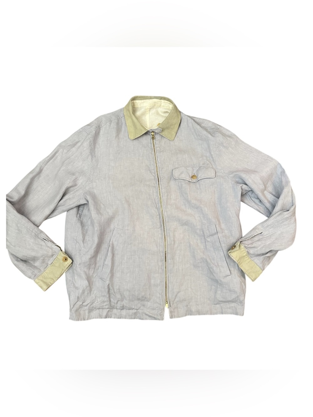 Vintage Avi Rossini of Beverly Hills, Reversible linen jacket.